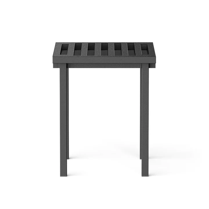 Outdoor stool, black (RAL 9011) from NINE