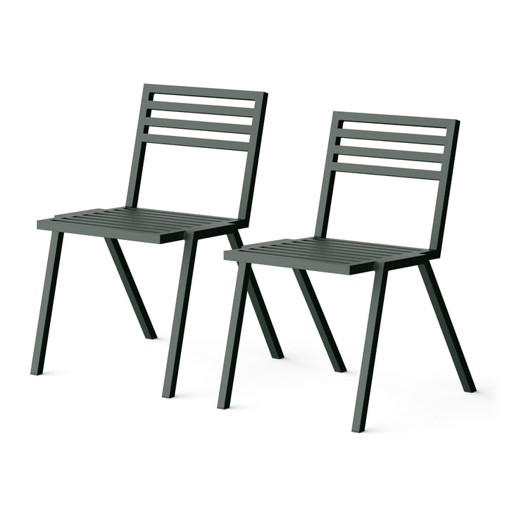 NINE - Outdoor Stacking Chair, green RAL 200 20 10