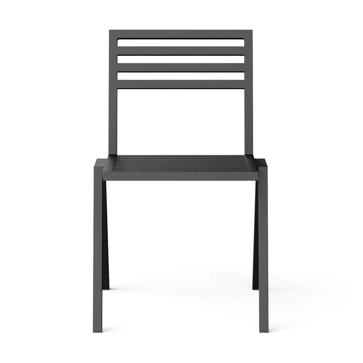 Outdoor Stacking Chair, black RAL 9012 from NINE