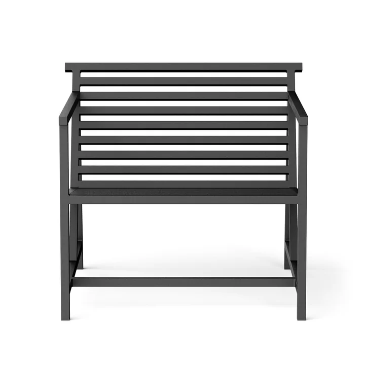 Outdoor Lounge Armchair, black (RAL 9011) from NINE