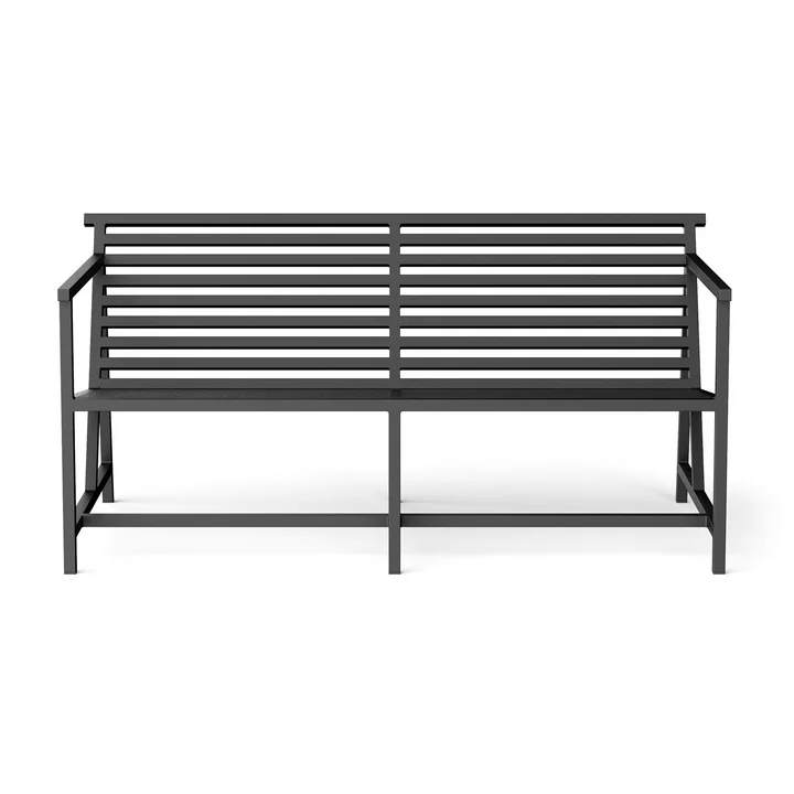 Lounge Garden bench 145 x 70 cm, black (RAL 9011) from NINE