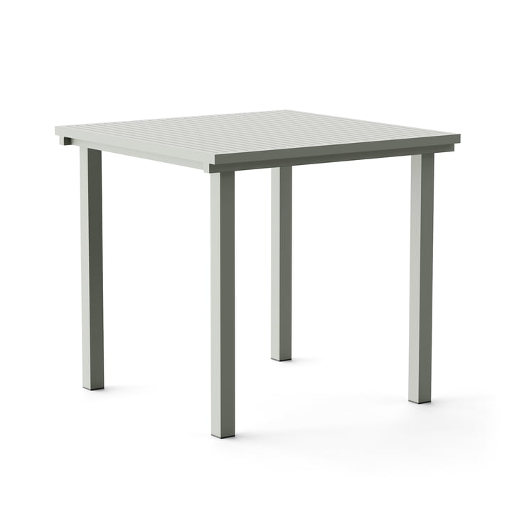 Dining Table, square, 80 x 80 cm, gray (RAL 120 70 05) from NINE