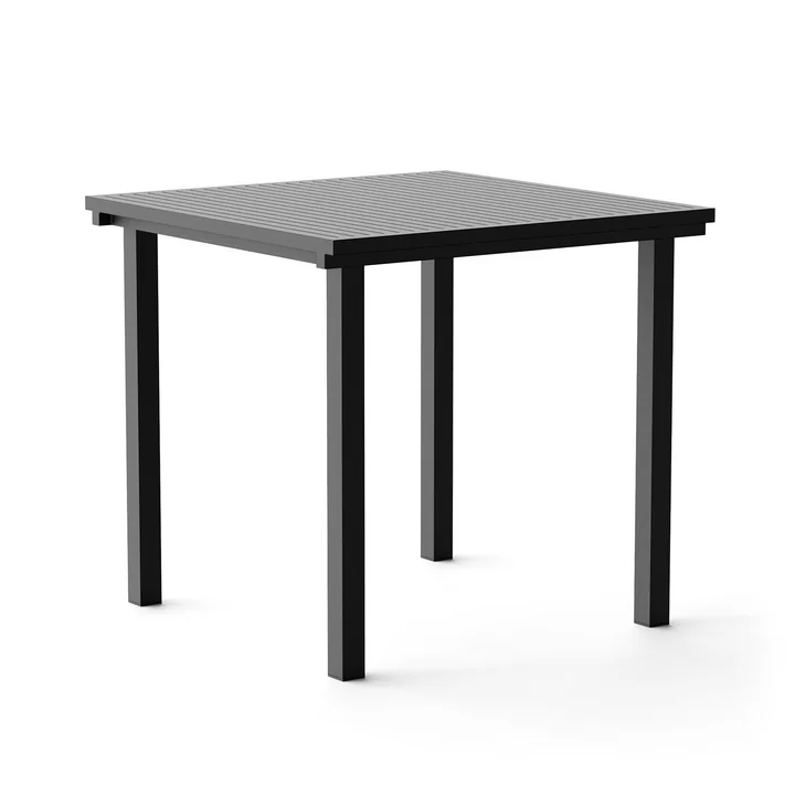 Dining Table, square, 80 x 80 cm, black (RAL 9011) from NINE