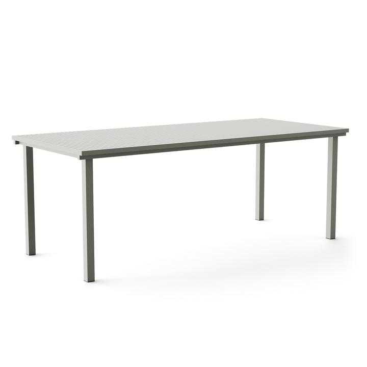 Dining Table, rectangular, 200 x 90 cm, gray (RAL 120 70 05) from NINE