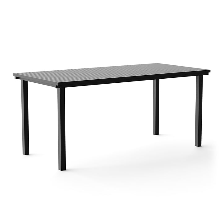Dining Table, rectangular, 167 x 80 cm, black (RAL 9011) from NINE