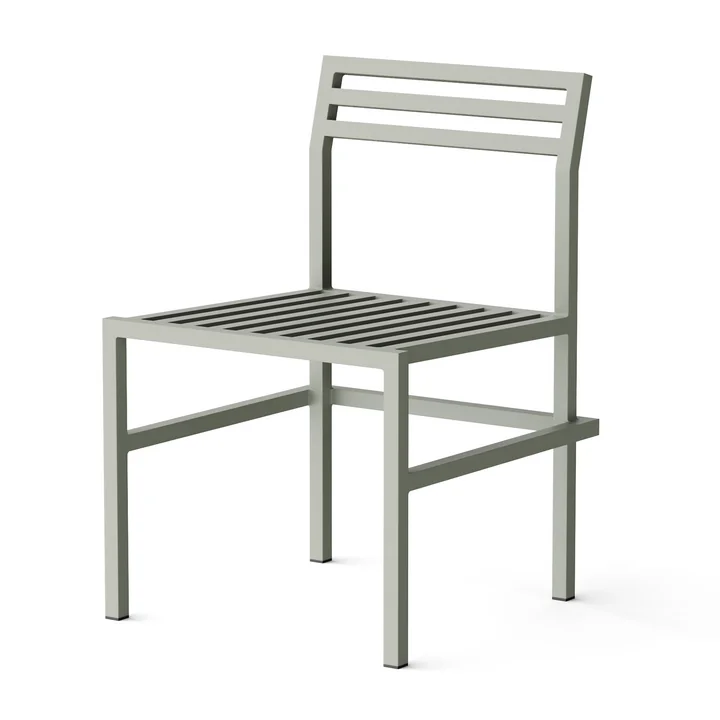 NINE - Outdoor Dining Chair, gray RAL 120 70 05