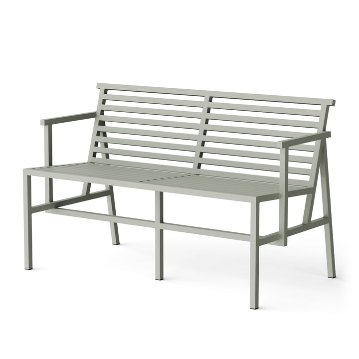 Dining Garden bench 125 x 75 cm, gray (RAL 120 70 05) from NINE