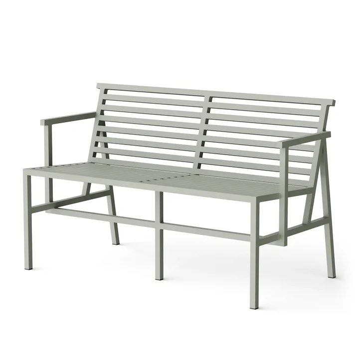 Dining Garden bench 125 x 75 cm, gray (RAL 120 70 05) from NINE