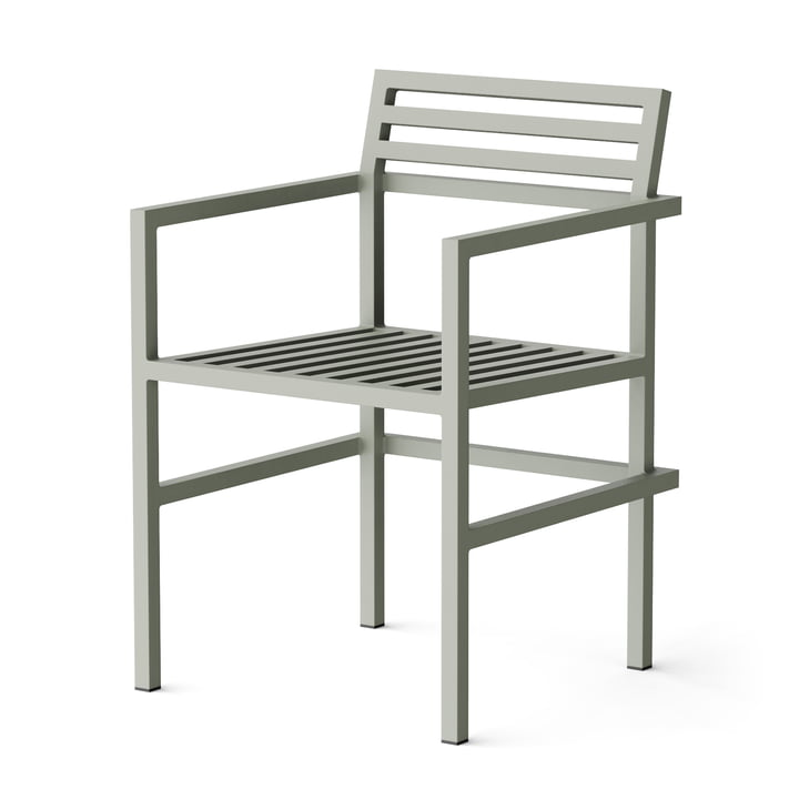 Outdoor Dining Armchair, gray (RAL 120 70 05) from NINE
