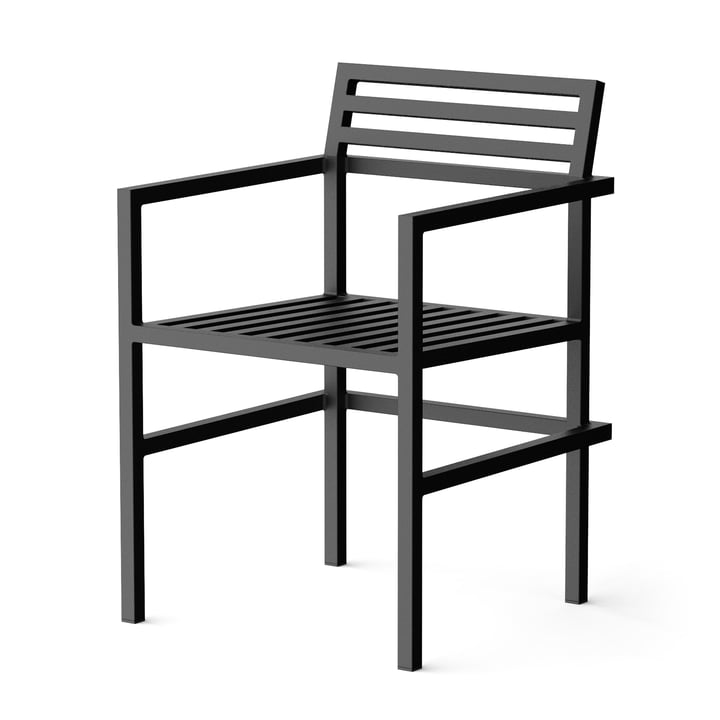 Outdoor Dining Armchair, black (RAL 9011) from NINE