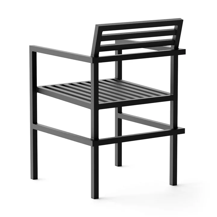 Outdoor Dining Armchair, black (RAL 9011) from NINE
