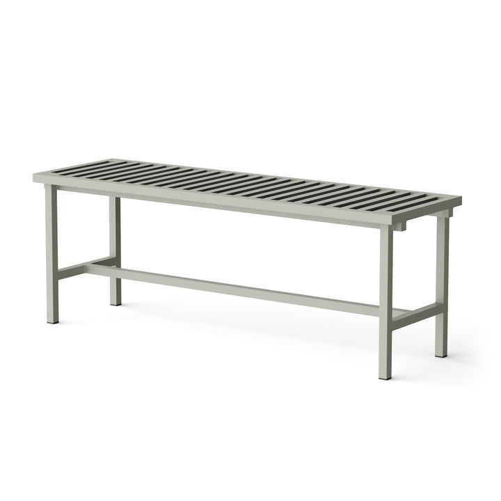 Garden bench 122 x 45 cm, gray (RAL 120 70 05) from NINE
