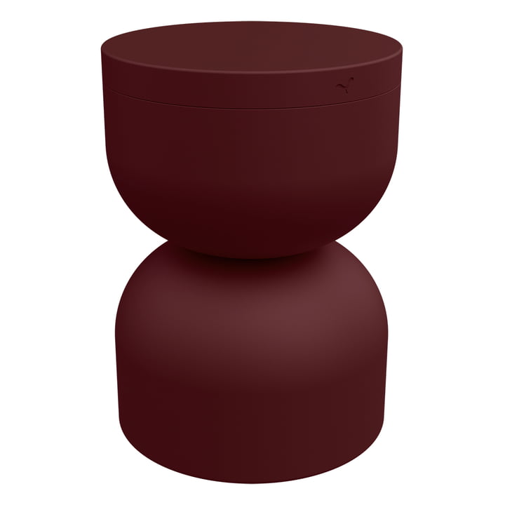 Piapolo Outdoor stool, black cherry from Fermob