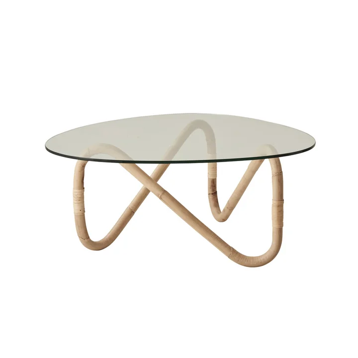 Cane-Line - Wave Coffee table Outdoor, natural / clear