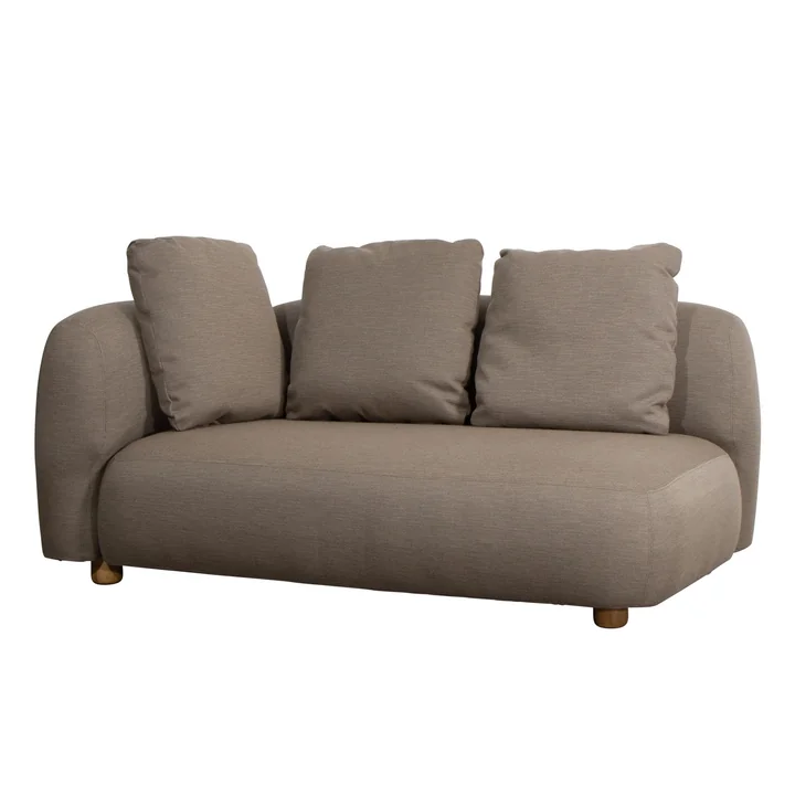 Cane-Line - Capture 2-seater sofa module, right, taupe
