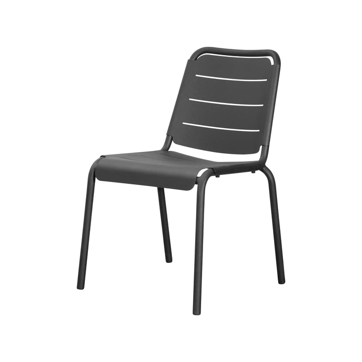 Cane-Line - Copenhagen Chair Outdoor, lava grey / aluminum