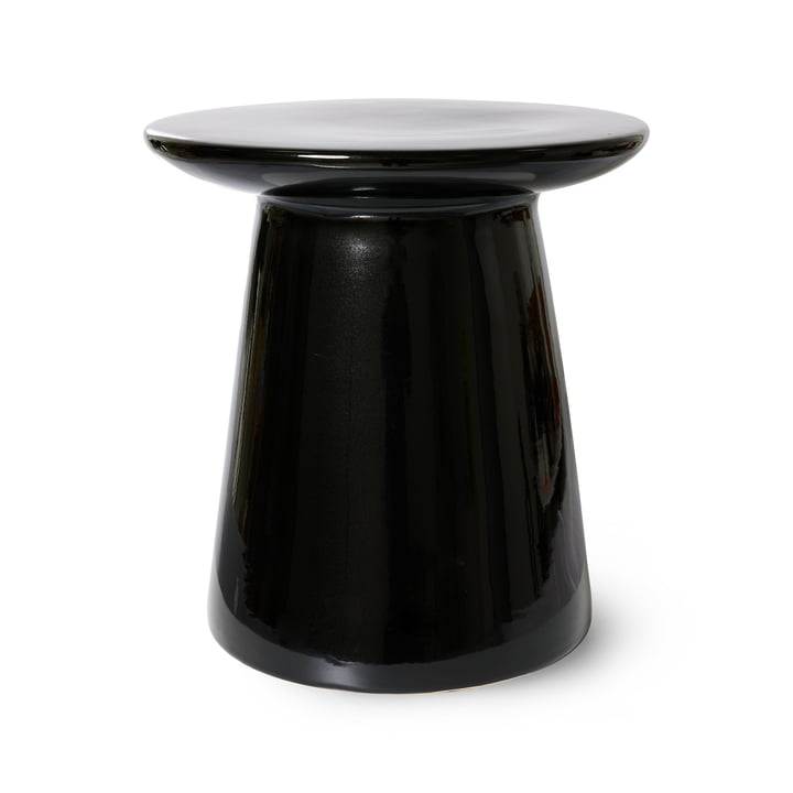 Stoneware side table, M, black from HKliving