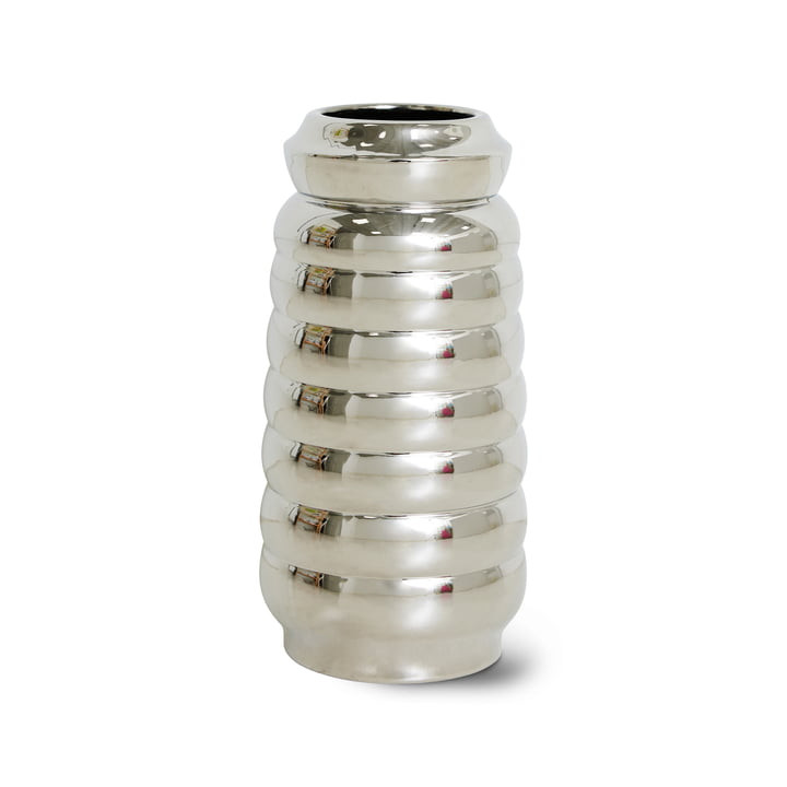 Ceramic vase, chrome from HKliving