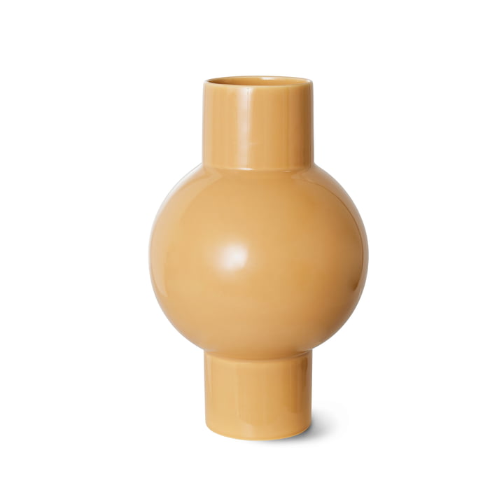 Ceramic vase, S, caramel from HKliving