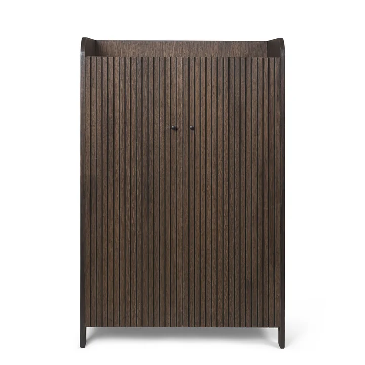 Sill Cupboard, H 110 cm, dark stained oak by Ferm Living