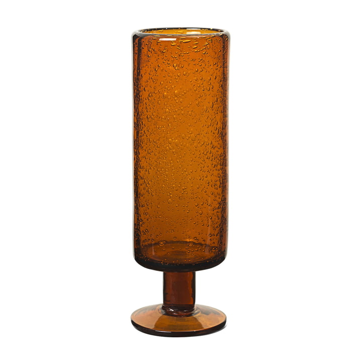 Oli Champagne glass, recycled amber by ferm Living