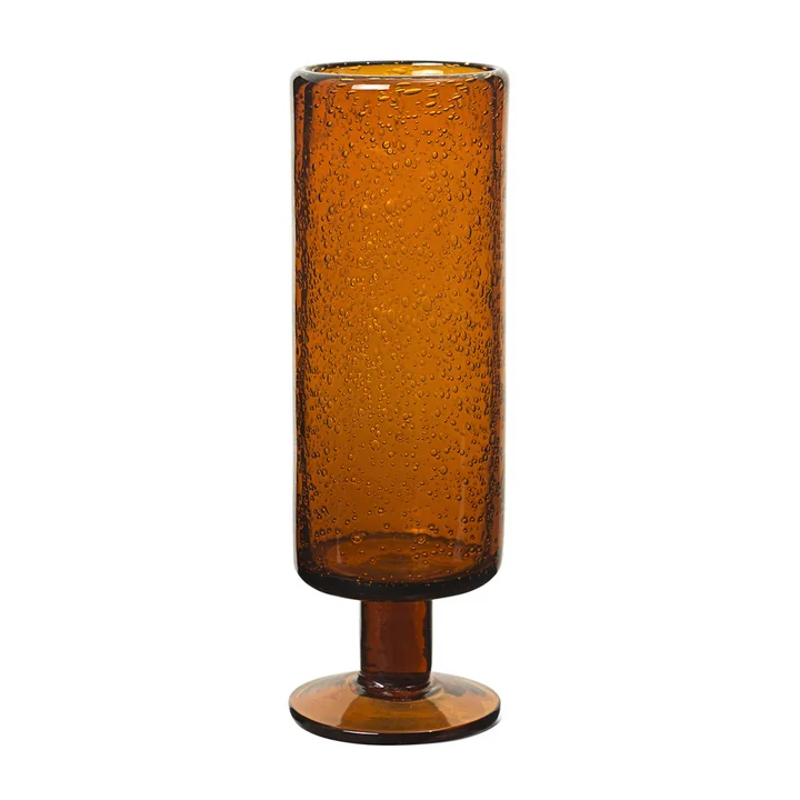 Oli Champagne glass, recycled amber by Ferm Living