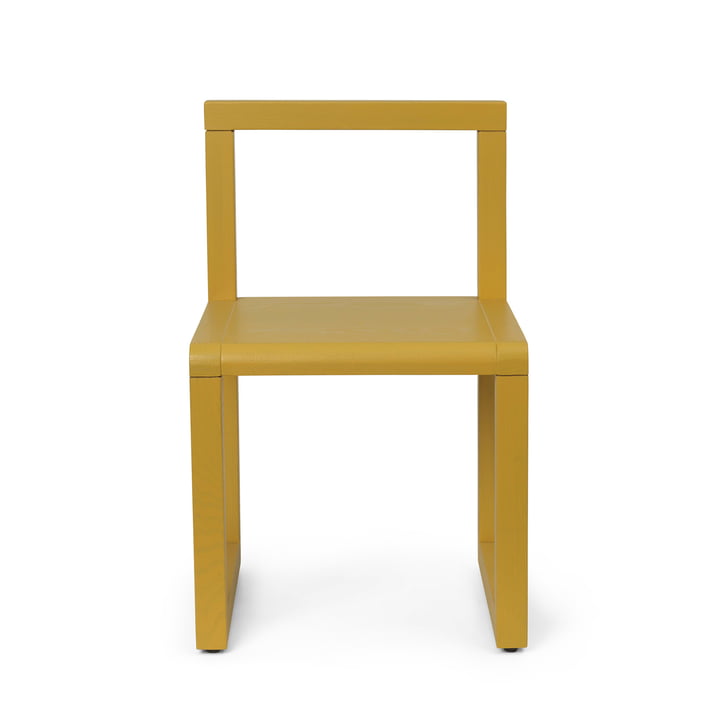 Little Architect Kids chair, yellow by ferm Living
