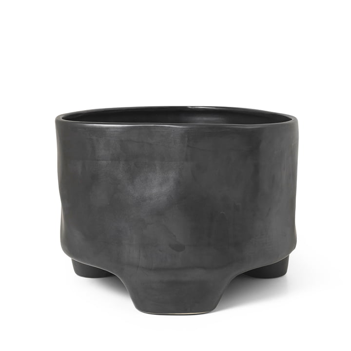 Esca Flower pot, h 24 cm, black by ferm Living