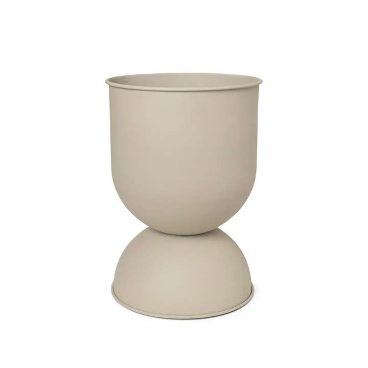 Hourglass Flowerpot medium, Ø 41 x H 59 cm, cashmere by Ferm Living