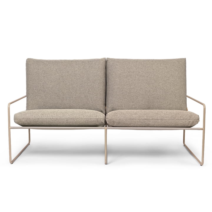 Desert Dolce Outdoor 2 seater sofa, cashmere / dark sand by ferm Living