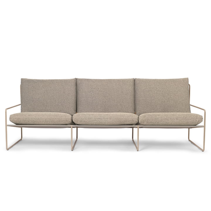 Desert Dolce Outdoor 3 seater sofa, cashmere / dark sand by ferm Living