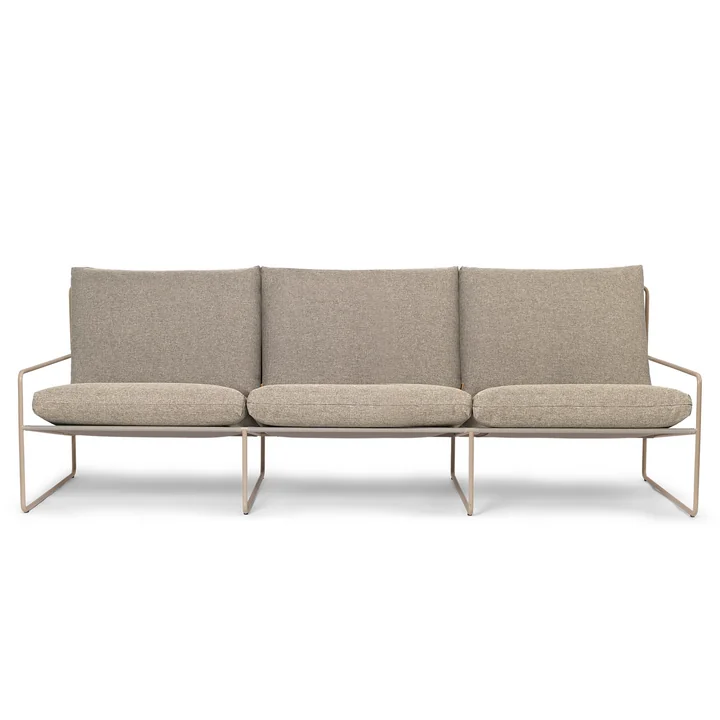 Desert Dolce Outdoor 3-seater sofa, cashmere / dark sand by Ferm Living