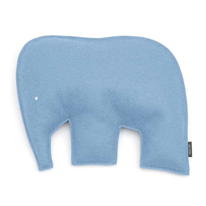 Hey Sign - Cushion elephant 40 x 30.5 cm, pastel blue