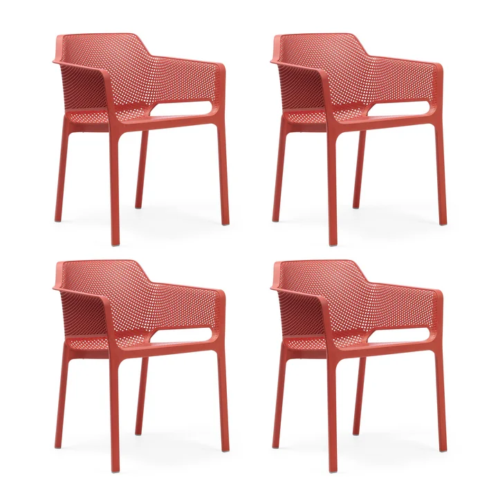 Nardi - Net armchair 4x, coral