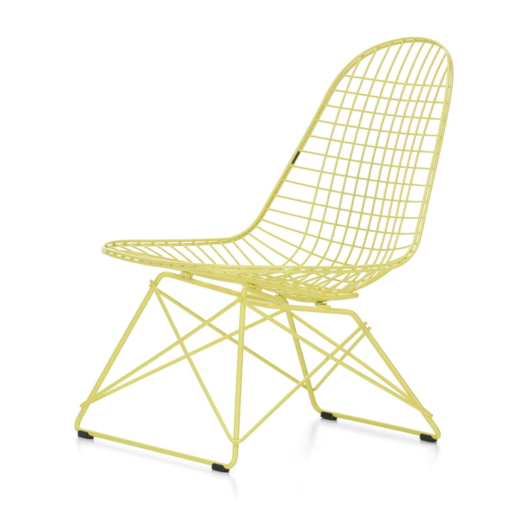 Wire Chair LKR, citron 92 (plastic glides basic dark) from Vitra