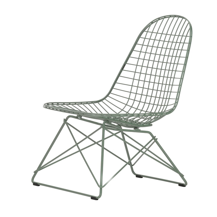 Wire Chair LKR, Eames Sea Foam Green (plastic glides basic dark) from Vitra