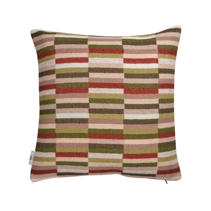Røros Tweed - Ida Cushion, 50 x 50 cm, olive burgundy