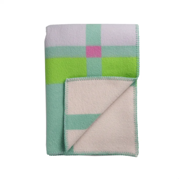 Røros Tweed - City Wool blanket 200 x 135 cm, mint