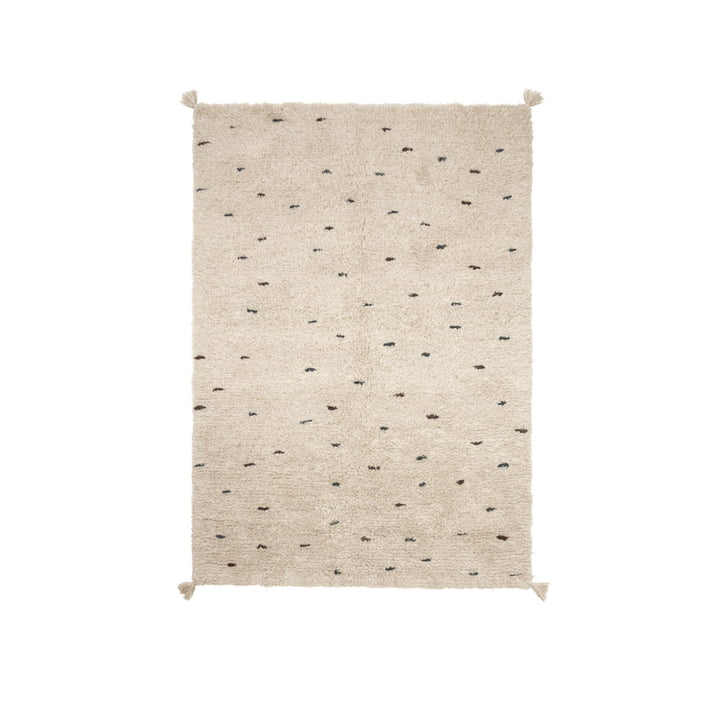 Dots carpet, 200 x 140 cm, off-white from OYOY