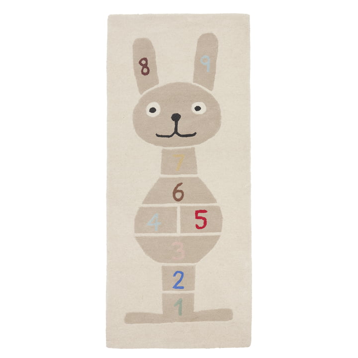 Children's play rug, 180 x 75 cm, rabbit from OYOY
