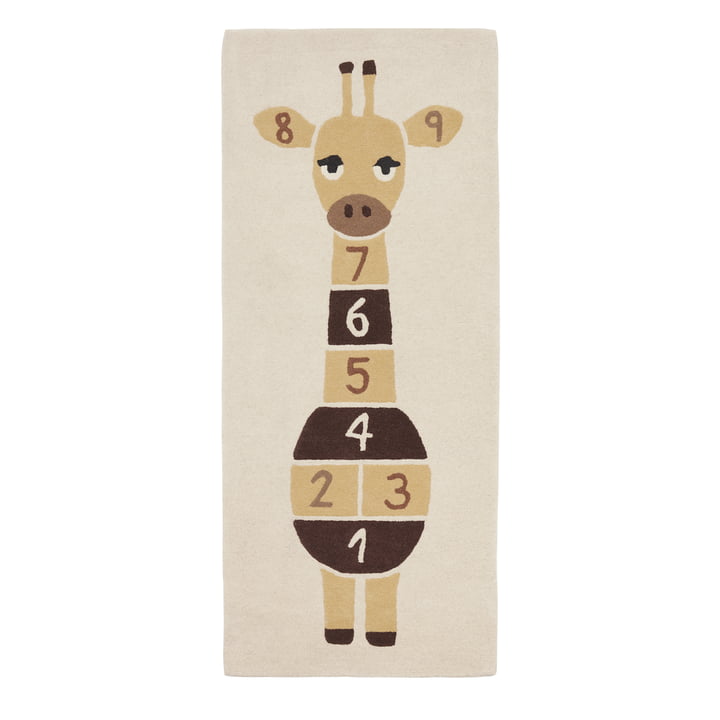 Children's play rug, 180 x 75 cm, giraffe from OYOY