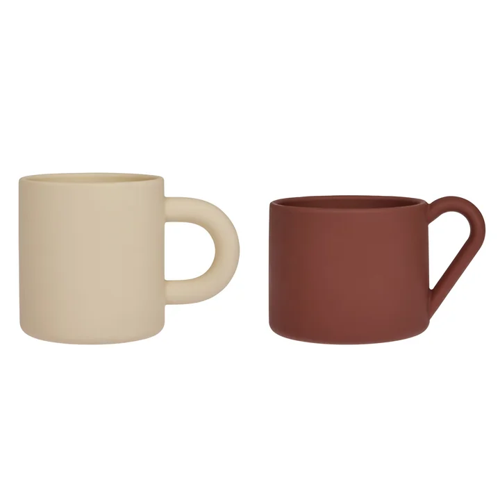 Nomu mug, vanilla / nutmeg ( set of 2) from OYOY