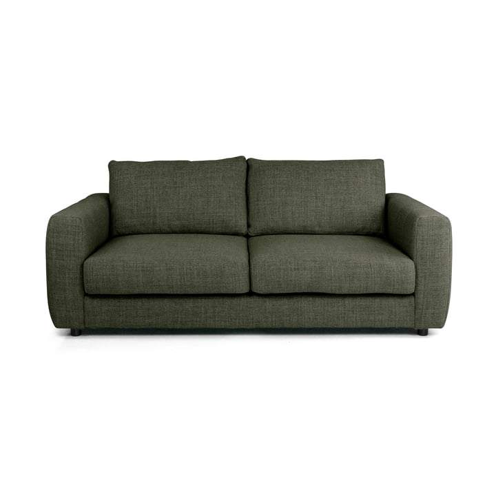 Bente 2.5 seater sofa, 182 x 100 cm, green (Melina Inner Green 1242) by Nuuck