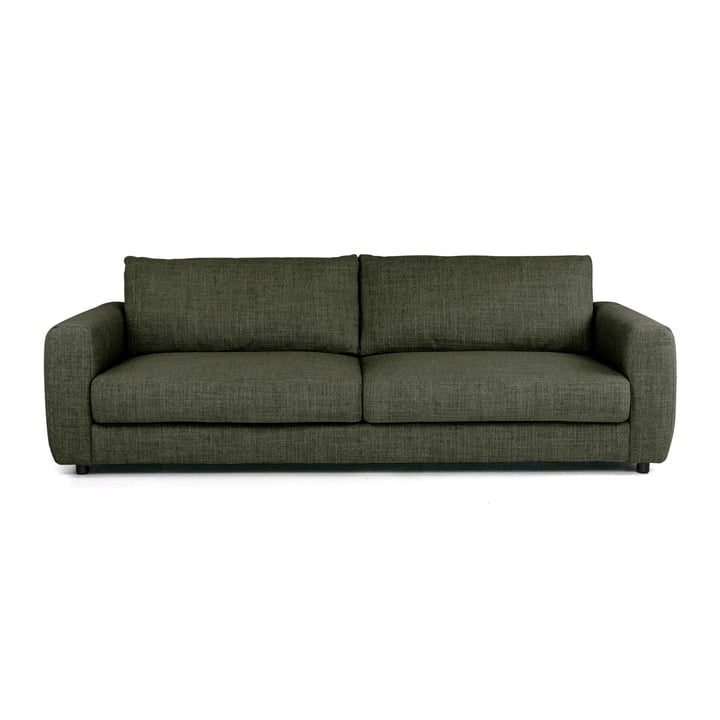 Bente 3 seater sofa, 230 x 100 cm, green (Melina Inner Green 1242) by Nuuck