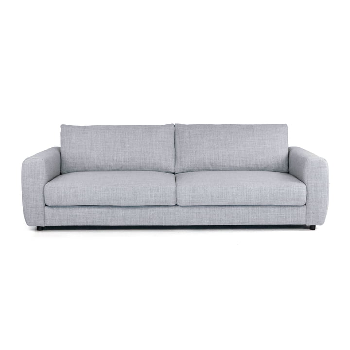 Bente 3 seater sofa, 230 x 100 cm, light gray (Melina Grey Breeze 1240) from Nuuck