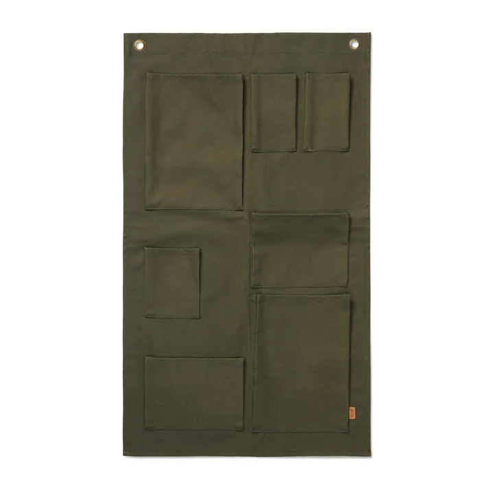 Ferm Living - Bark Wall storage, olive