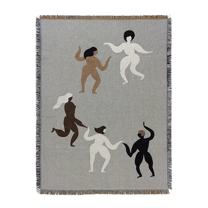Ferm Living - Free Tapestry, 120 x 170 cm, gray