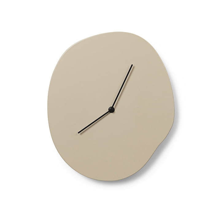 Melt Wall clock from ferm Living in the color cashmere