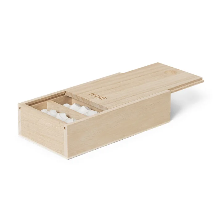 Serre Cutlery tray by Ferm Living in color off-white