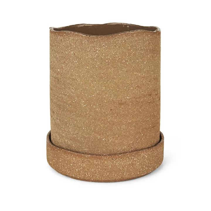 Ferm Living - Uneru Pot, H 19 x Ø 16 cm, brown
